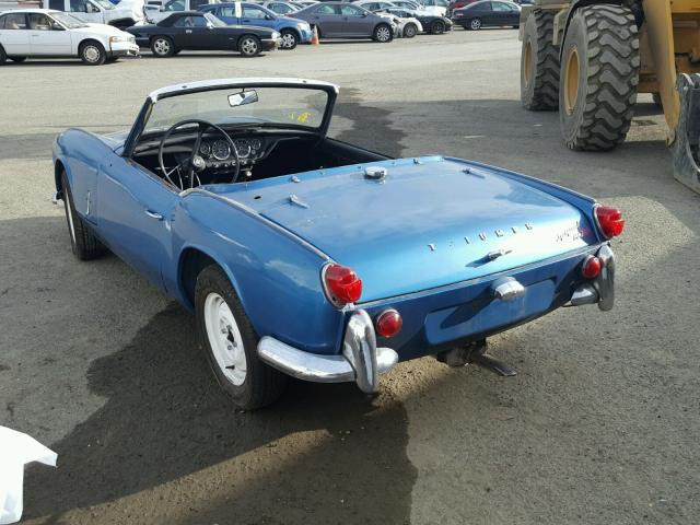 67FC69036L - 1967 TRIUMPH CAR SPITFIRE BLUE photo 3