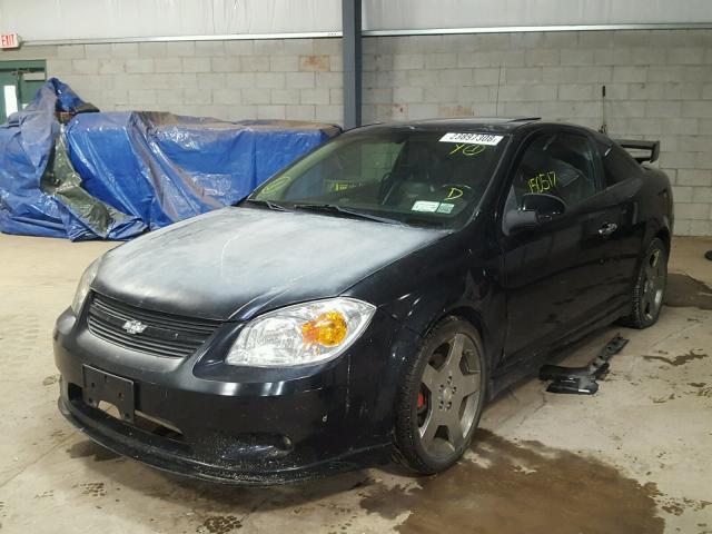 1G1AP12P457622351 - 2005 CHEVROLET COBALT SS BLACK photo 2