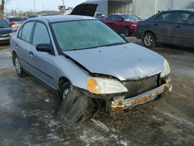 2HGES16201H908073 - 2001 HONDA CIVIC DX GRAY photo 1