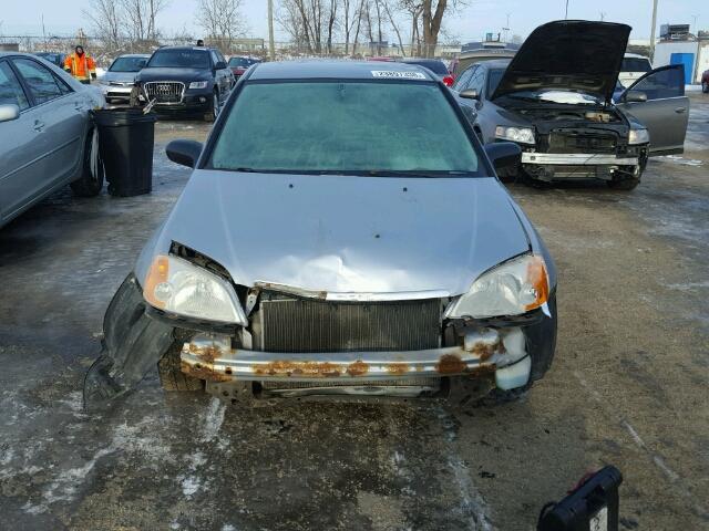 2HGES16201H908073 - 2001 HONDA CIVIC DX GRAY photo 9