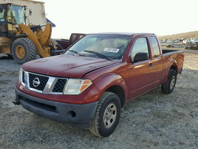 1N6BD06T27C461284 - 2007 NISSAN FRONTIER K RED photo 2