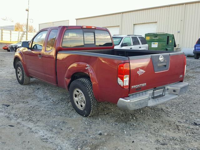 1N6BD06T27C461284 - 2007 NISSAN FRONTIER K RED photo 3