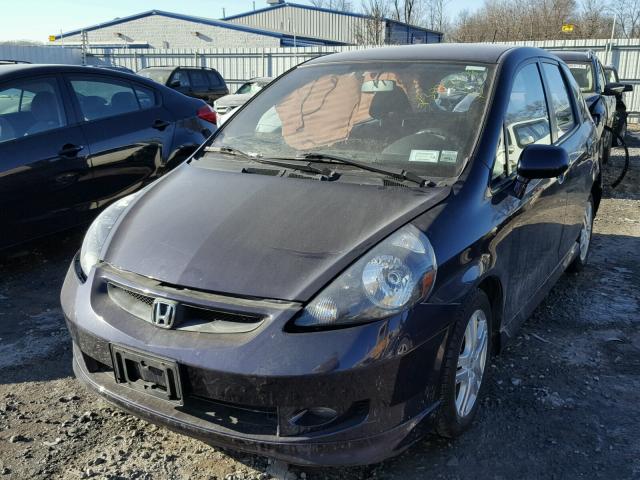 JHMGD38638S066750 - 2008 HONDA FIT SPORT BLUE photo 2