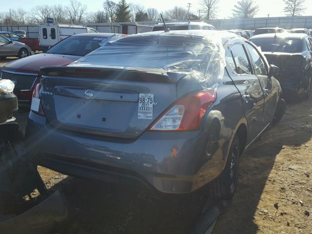 3N1CN7AP3HL887341 - 2017 NISSAN VERSA S GRAY photo 4