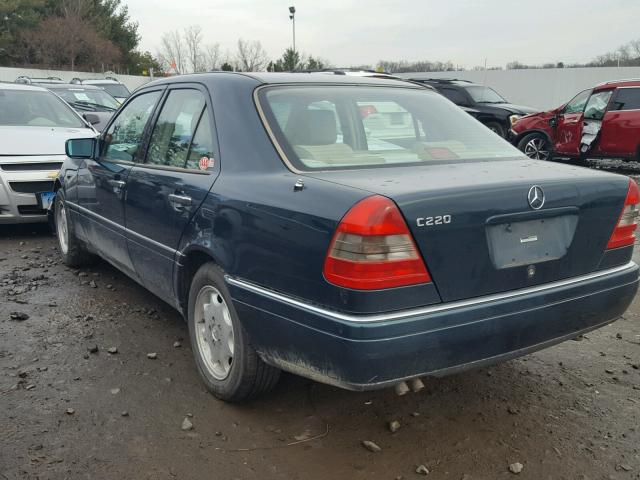 WDBHA22E6TF333064 - 1996 MERCEDES-BENZ C 220 GREEN photo 3