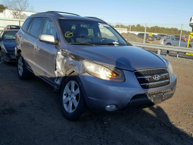 5NMSH73EX7H115555 - 2007 HYUNDAI SANTA FE S GRAY photo 1