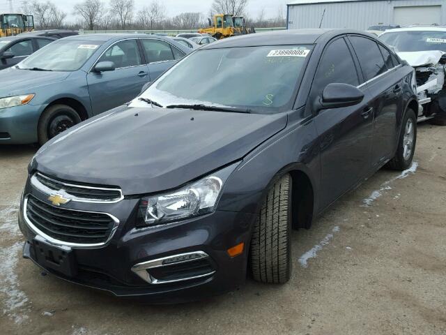 1G1PC5SB6F7244679 - 2015 CHEVROLET CRUZE LT GRAY photo 2