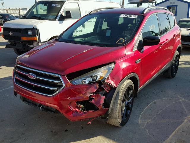 1FMCU0GD5HUA04281 - 2017 FORD ESCAPE SE BURGUNDY photo 2