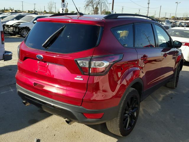 1FMCU0GD5HUA04281 - 2017 FORD ESCAPE SE BURGUNDY photo 4