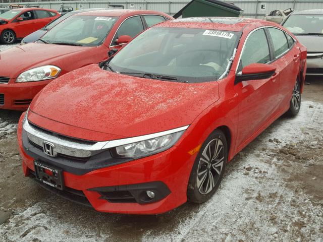 2HGFC1F72HH643504 - 2017 HONDA CIVIC EXL RED photo 2