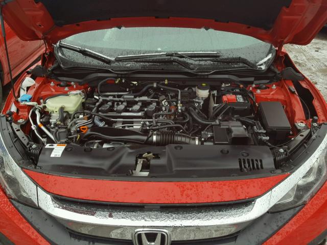 2HGFC1F72HH643504 - 2017 HONDA CIVIC EXL RED photo 7