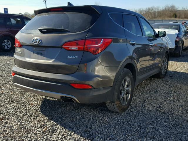 5XYZT3LB1EG131291 - 2014 HYUNDAI SANTA FE S BROWN photo 4