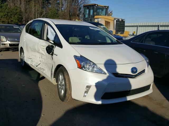 JTDZN3EU7D3246182 - 2013 TOYOTA PRIUS V WHITE photo 1