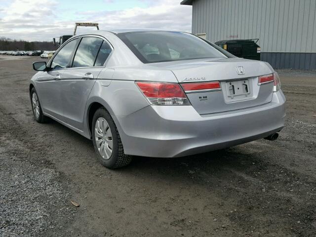 1HGCP2F30CA090840 - 2012 HONDA ACCORD LX SILVER photo 3