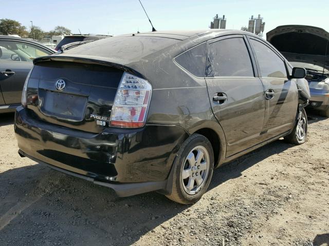 JTDKB20U863133355 - 2006 TOYOTA PRIUS BLACK photo 4