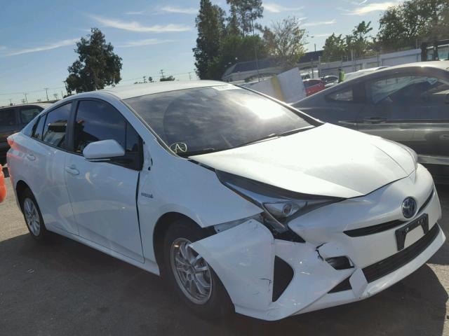 JTDKBRFU0H3027954 - 2017 TOYOTA PRIUS WHITE photo 1