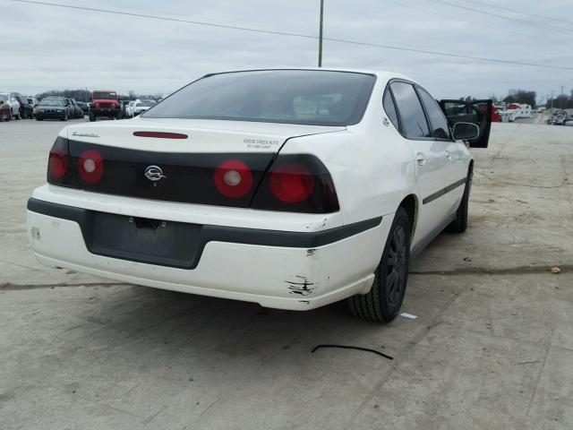 2G1WF55E159366047 - 2005 CHEVROLET IMPALA WHITE photo 4