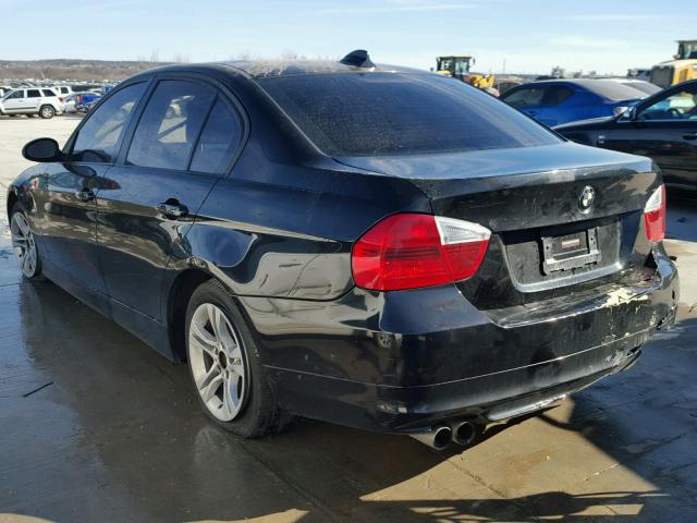 WBAVA37558NL48913 - 2008 BMW 328 I BLACK photo 3