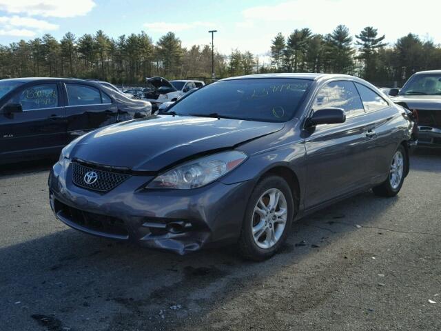 4T1CE30P28U762243 - 2008 TOYOTA CAMRY SOLA GRAY photo 2