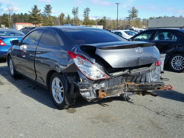 4T1CE30P28U762243 - 2008 TOYOTA CAMRY SOLA GRAY photo 3