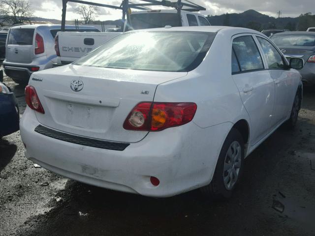 JTDBL40E399080129 - 2009 TOYOTA COROLLA BA WHITE photo 4