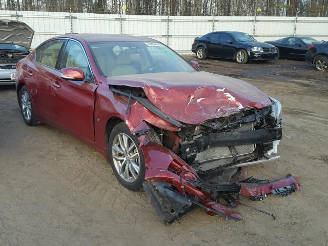 JN1BV7AP4FM333515 - 2015 INFINITI Q50 BASE RED photo 1