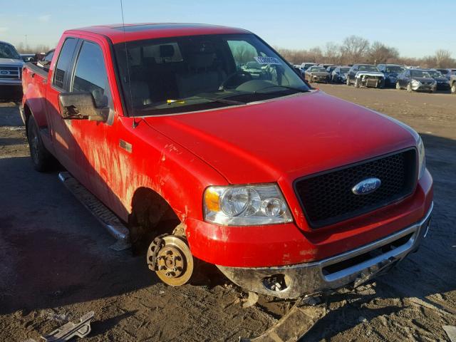 1FTPX04576KB95740 - 2006 FORD F150 RED photo 1