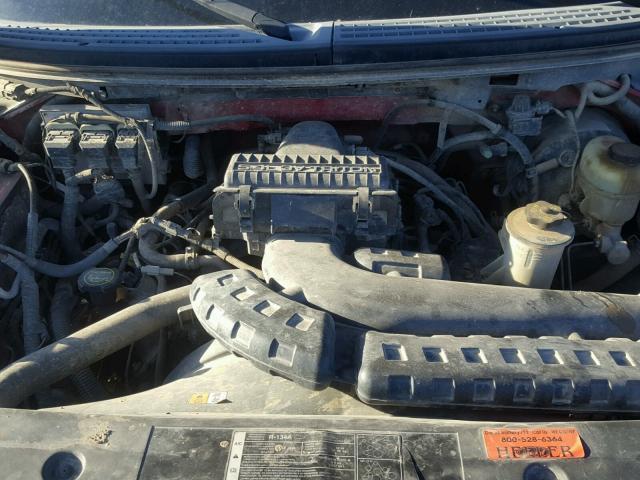 1FTPX04576KB95740 - 2006 FORD F150 RED photo 7