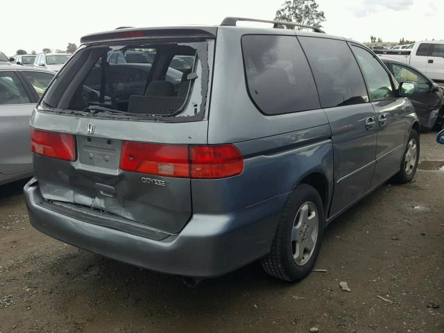 2HKRL18601H581663 - 2001 HONDA ODYSSEY EX GRAY photo 4