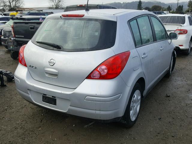 3N1BC1CP9CK295162 - 2012 NISSAN VERSA S SILVER photo 4