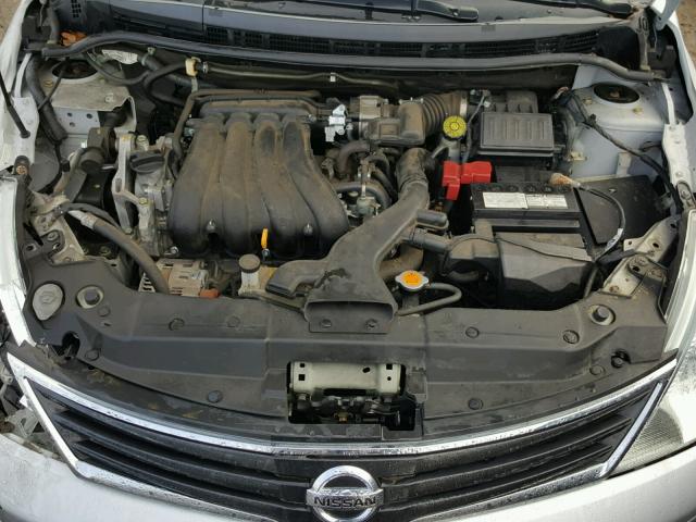 3N1BC1CP9CK295162 - 2012 NISSAN VERSA S SILVER photo 7