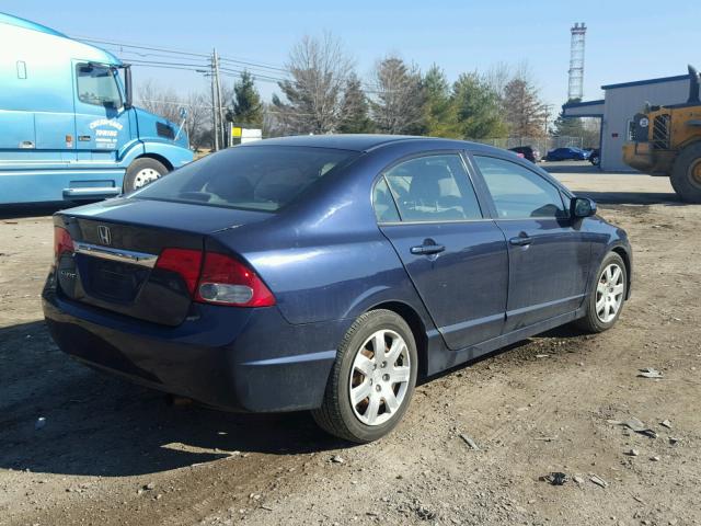 2HGFA1F51BH531773 - 2011 HONDA CIVIC LX BLUE photo 4