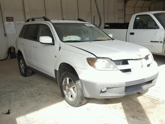 JA4LZ41G43U109946 - 2003 MITSUBISHI OUTLANDER WHITE photo 1