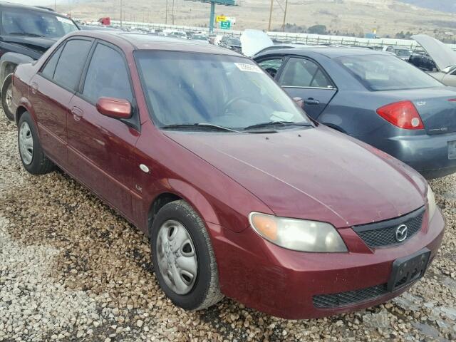 JM1BJ225830143910 - 2003 MAZDA PROTEGE DX MAROON photo 1