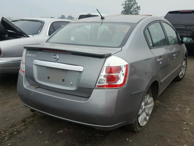 3N1AB6AP9CL744932 - 2012 NISSAN SENTRA 2.0 GRAY photo 4