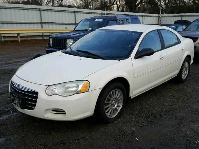 1C3EL46T44N167190 - 2004 CHRYSLER SEBRING LX WHITE photo 2