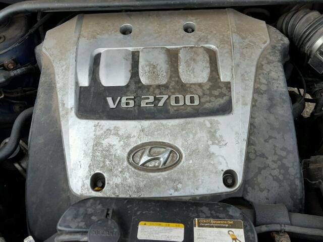 KM8JN72D16U277350 - 2006 HYUNDAI TUCSON GLS BLUE photo 7