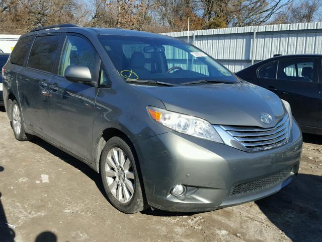 5TDDK3DC2BS012703 - 2011 TOYOTA SIENNA XLE SILVER photo 1