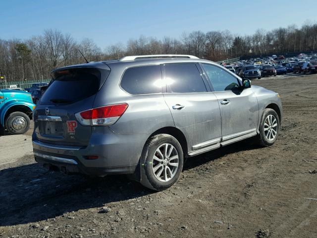 5N1AR2MM3FC708295 - 2015 NISSAN PATHFINDER GRAY photo 4