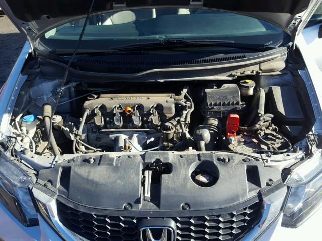 19XFB2F57DE016891 - 2013 HONDA CIVIC LX SILVER photo 7