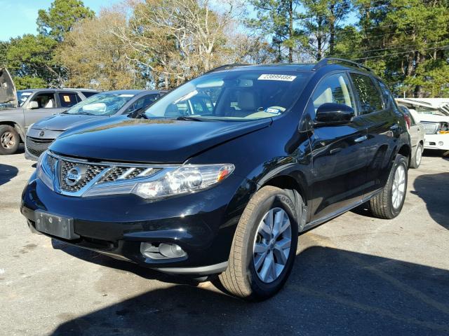 JN8AZ1MU9EW402802 - 2014 NISSAN MURANO S BLACK photo 2