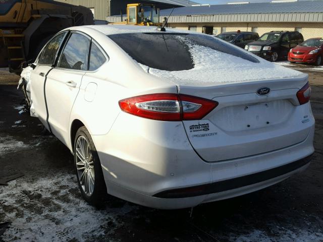 3FA6P0HR4DR154165 - 2013 FORD FUSION SE WHITE photo 3