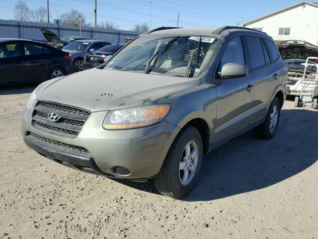 5NMSG13D28H147859 - 2008 HYUNDAI SANTA FE G GREEN photo 2