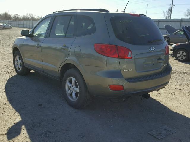 5NMSG13D28H147859 - 2008 HYUNDAI SANTA FE G GREEN photo 3