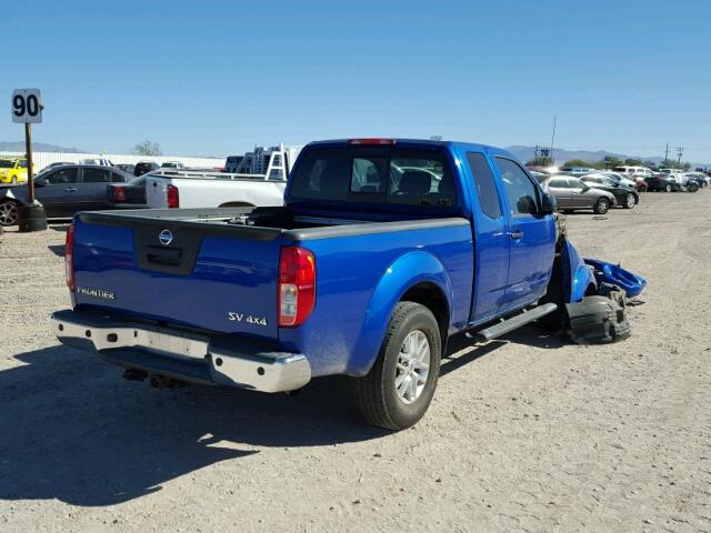 1N6AD0CW3FN723438 - 2015 NISSAN FRONTIER S BLUE photo 4