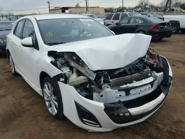 JM1BL1H56A1154150 - 2010 MAZDA 3 S WHITE photo 1