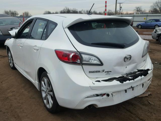 JM1BL1H56A1154150 - 2010 MAZDA 3 S WHITE photo 3