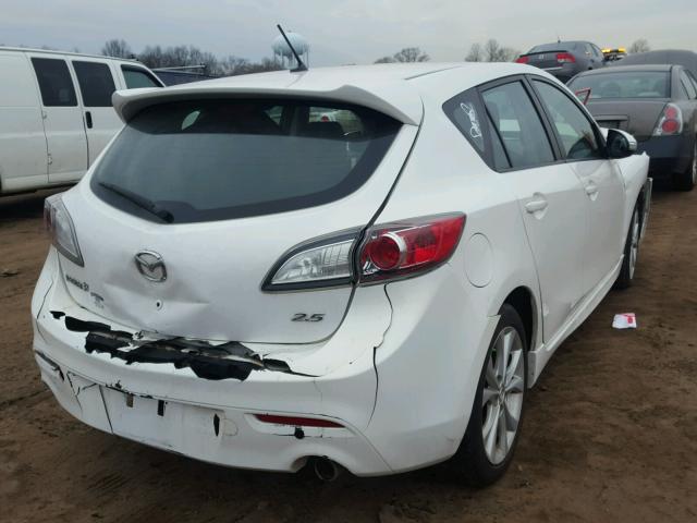 JM1BL1H56A1154150 - 2010 MAZDA 3 S WHITE photo 4