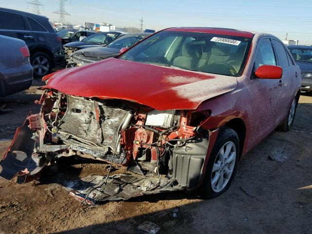 4T4BF3EK2BR092020 - 2011 TOYOTA CAMRY BASE RED photo 2