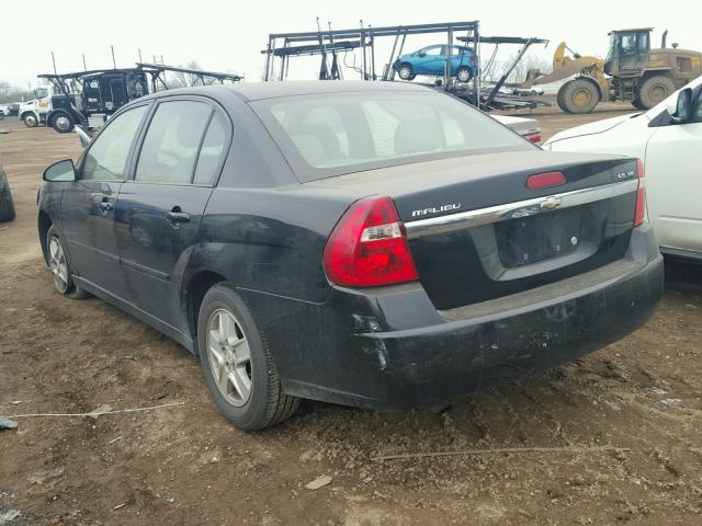 1G1ZT52875F292094 - 2005 CHEVROLET MALIBU LS შავი ფოტო 3